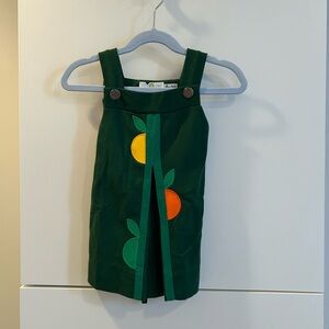 Florence Eiseman Green Fruit Dress 2T
